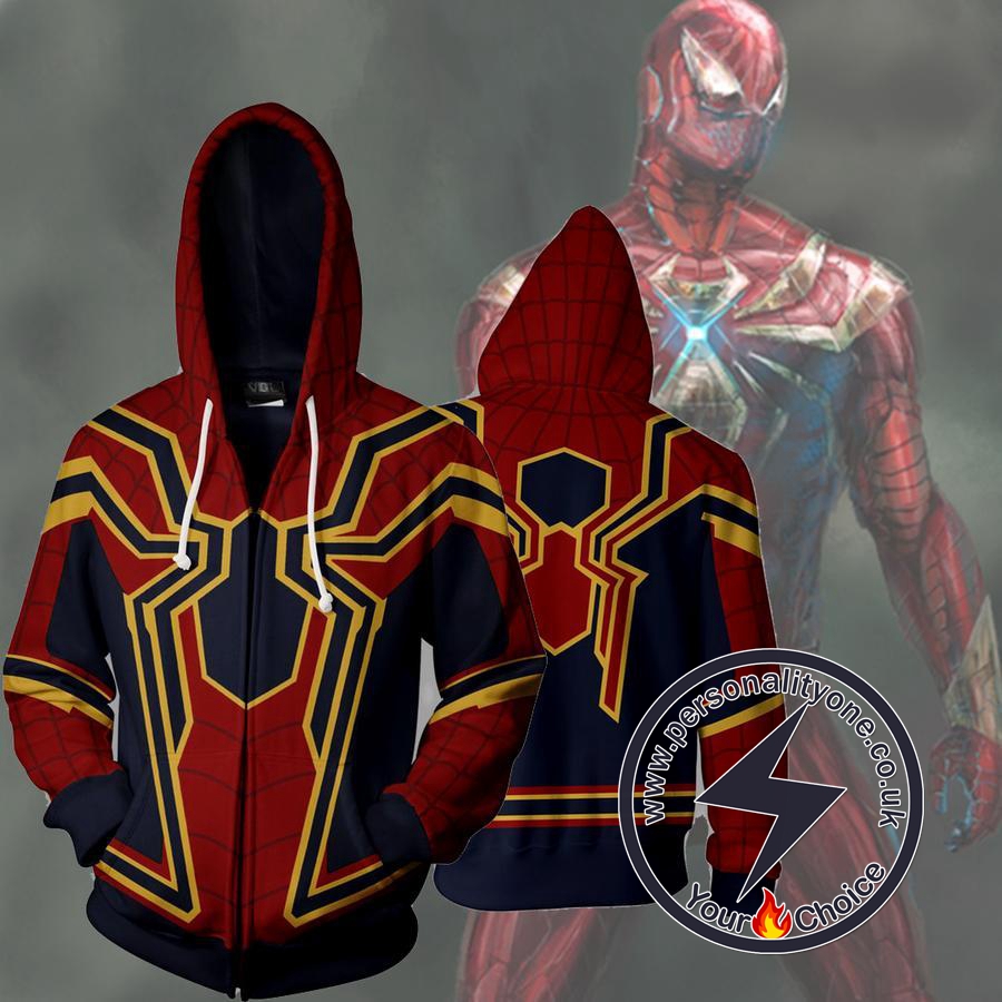 HOMECOMING IRON SPIDER 3D Hoodies Jackets - ZIP UP - SPIDERMAN 3D